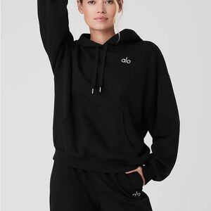 Alo Black Accolade Hoodie